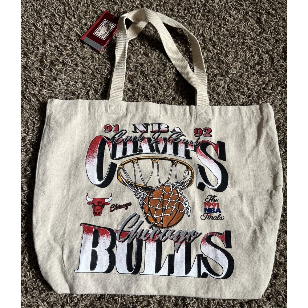 NEW Mitchell & Ness Chicago Bulls NBA Graphic Tote Bag 2.0